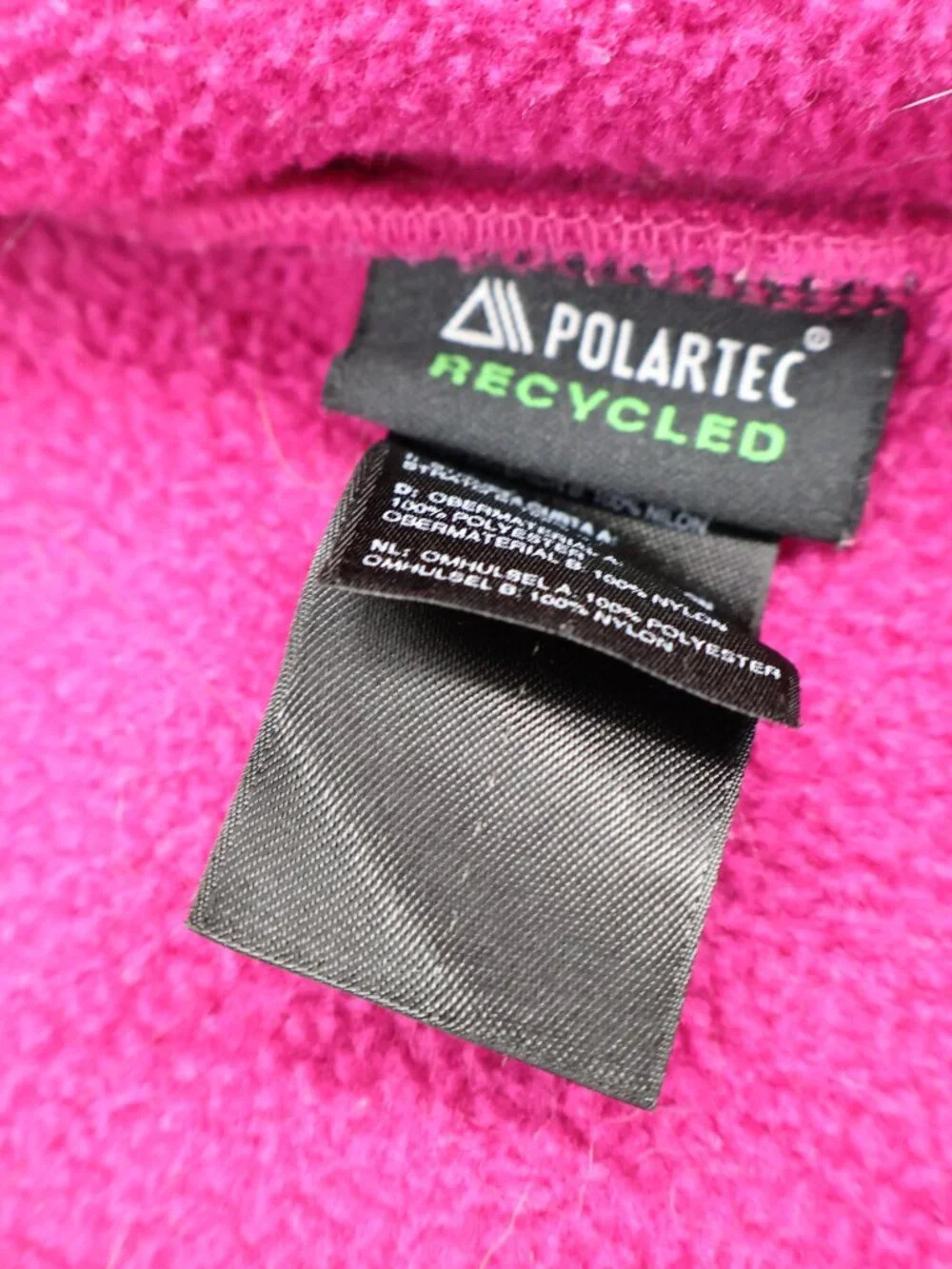The North Face Denali Fleece Jacket Girls XL Pink Black Polartec Full‎ Zip